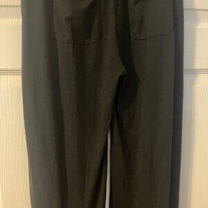 Betabrand black pants with split leg - size M petite